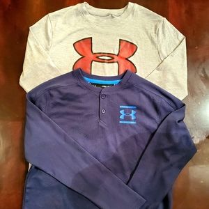 Boys medium long sleeved Under Armour shirts